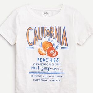 J. Crew (California Peaches) Graphic T-shirt in Supima® Cotton (L)